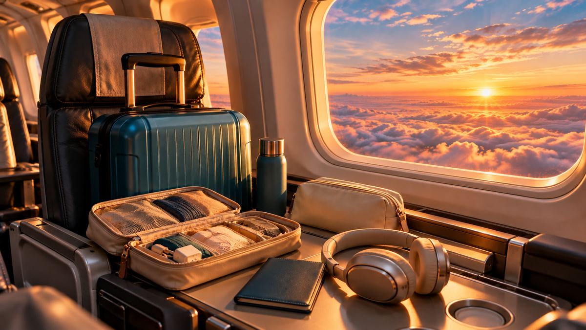 Modo Avión, maletas y kits de viaje